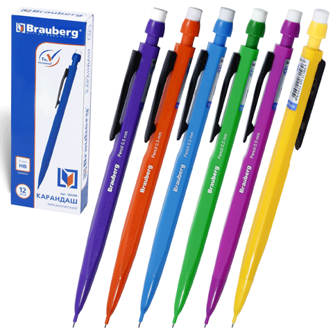 Обзор простых механических карандашей BRAUBERG